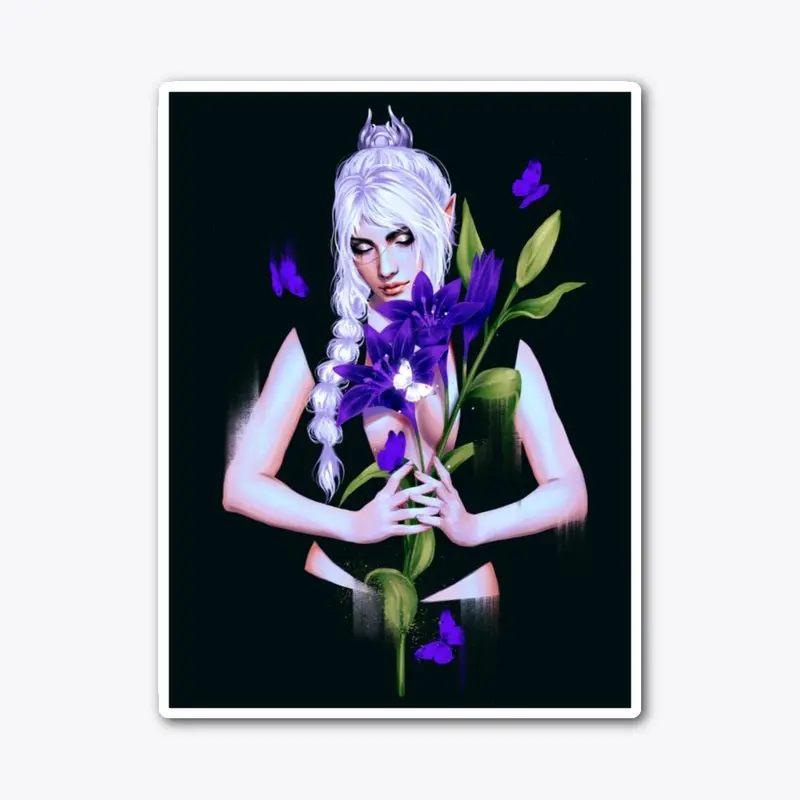 Purple lilies